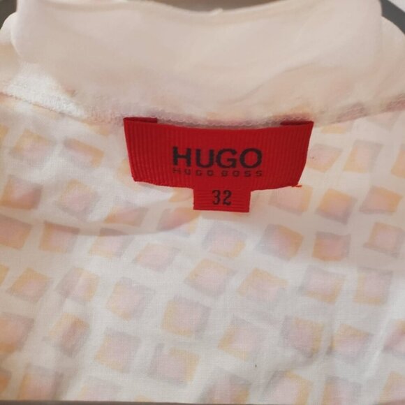 Hugo Boss Ellena Y2K Cotton Whimsical Fairy Feminine Coquette Tie Front Top 2 - Picture 7 of 12